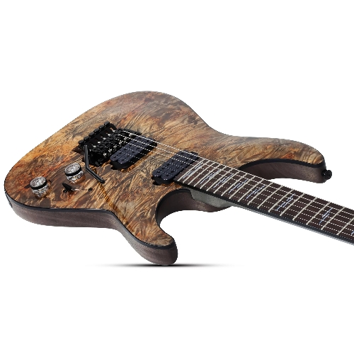 Электрогитара SCHECTER OMEN ELITE-6 FR CHAR - электрогитара 6-струнная, Charcoal (CHAR) - древесный