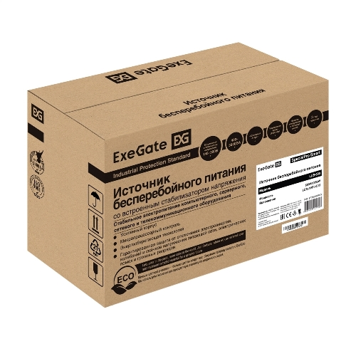 Источник бесперебойного питания ExeGate EP285586RUS SpecialPro Smart LLB-600.LCD.AVR.C13 600VA/360W, LCD, AVR, 4*IEC-C13, черный