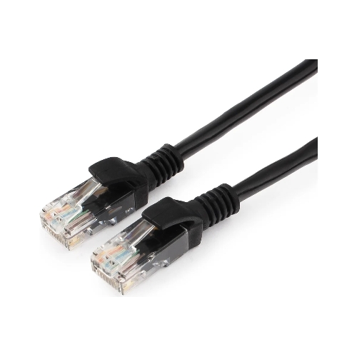 Патч-корд UTP Cablexpert PP12-15M/BK cat.5e, 15м, литой, многожильный, черный