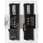 Оперативная память Kingston Fury Beast, DDR5, 32GB (2x16GB), 5200MHz, CL40, DIMM, с радиаторами, RGB, черный