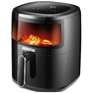 Аэрогриль Renova AF5-DTB1 черный, 1500 Вт, 5 л, сенсор, 12 программ