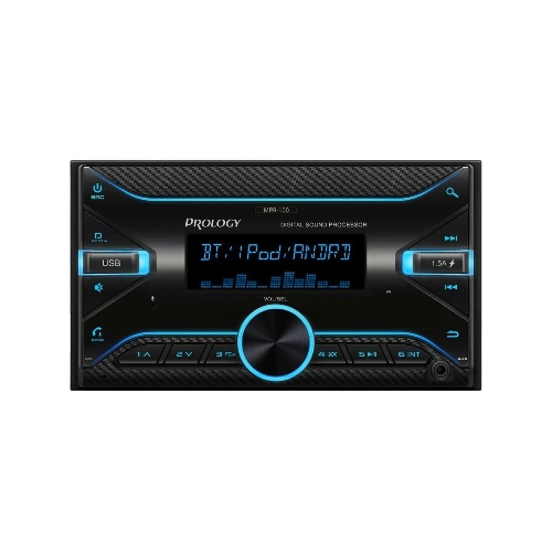 Автомагнитола Prology MPR-100, 2 DIN, Bluetooth, USB Type-A, AUX, пульт ДУ