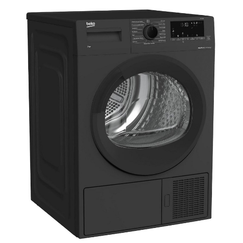 Сушильная машина Beko DF7412Gb черный, 8 кг, сушка - тепловой насос, программ - 15, 59.7 x 84.6 x 53.7 см