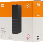 Внешний HDD 3.5" Western Digital My Book, 6TB, USB 3.2 Gen 1 Type-A, 5400 rpm, черный