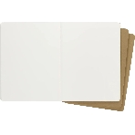 Блокнот Moleskine CAHIER JOURNAL QP423 XLarge 190х250 мм, обложка картон, 120 страниц, нелинованный, бежевый (3 шт)