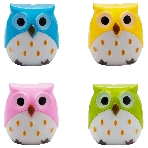 Точилка для карандашей ручная Silwerhof Owl Солнечная коллекция, 2 отверстия, пластик, ассорти, коробка