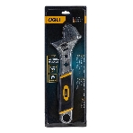 Разводной ключ Deli DL30110 10" Длина 250 мм. Высокоуглеродистая сталь + TPR (обрезиненная ручка). Максимальный размер отверстия: 33 мм.