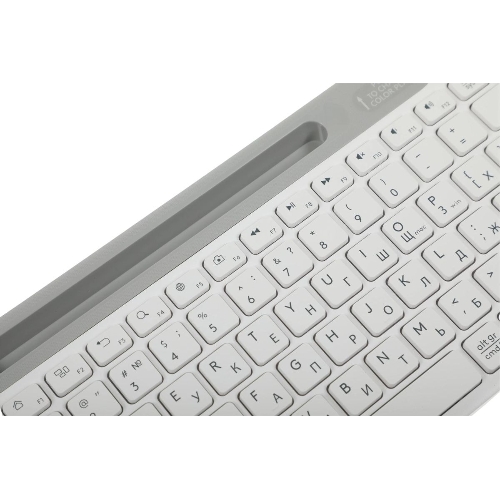 Клавиатура проводная A4Tech Fstyler FK25, USB, белый/серый