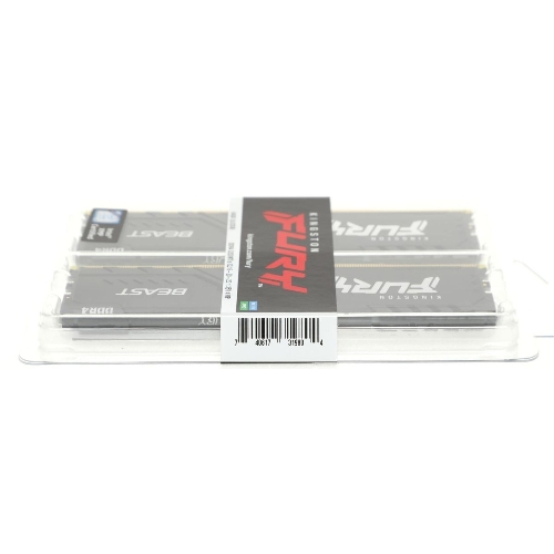 Оперативная память Kingston Fury Beast, DDR4, 64GB (2x32GB), 3200MHz, CL16, DIMM, черный