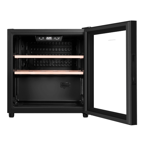 Винный шкаф Maunfeld MFWC-40S14 черный, 40 л, 1 отсек, 14 бут., класс G