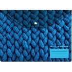 Конверт на кнопке Silwerhof FABRIC A4 пластик 0.25мм