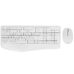 Комплект клавиатура+мышь Qumo Space K57/M75 беспроводной, USB, 1200 DPI, белый