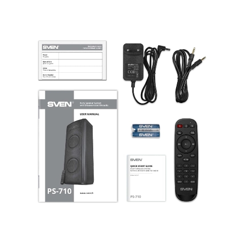 Портативная акустика SVEN АС PS-710 черный 100 Вт Bluetooth