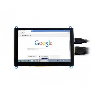 Емкостной сенсорный дисплей без корпуса ACD18-RA417 Waveshare 5", 800x480 TFT матрица, вход HDMI, питание по USB, для Raspberry Pi 3 (WS14300)