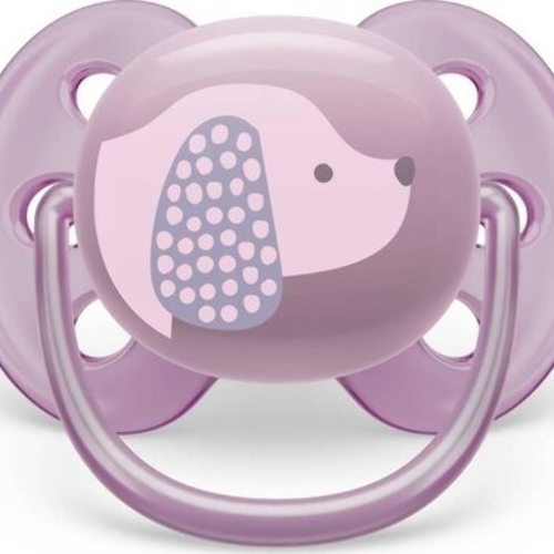 Пустышка Philips Avent ultra soft, собачка, 6-18 мес., 1 шт.