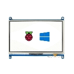 Резистивный сенсорный дисплей без корпуса ACD18-RA418 Waveshare 7"; 1024x600 IPS матрица, вход HDMI, питание по USB, для Raspberry Pi 3