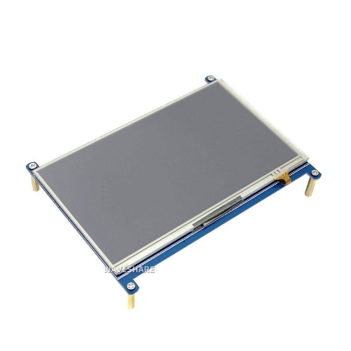 Резистивный сенсорный дисплей без корпуса ACD18-RA418 Waveshare 7"; 1024x600 IPS матрица, вход HDMI, питание по USB, для Raspberry Pi 3