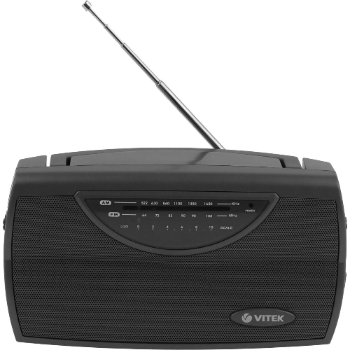 Радиоприемник Vitek VT-3591 (GY) LED индикатор Телескопическая антенна Тип батареек	UM-1