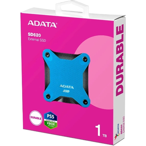 Внешний SSD ADATA SD620, 1TB, USB 3.2 Gen 2 Type-A, R/W 520/460, синий