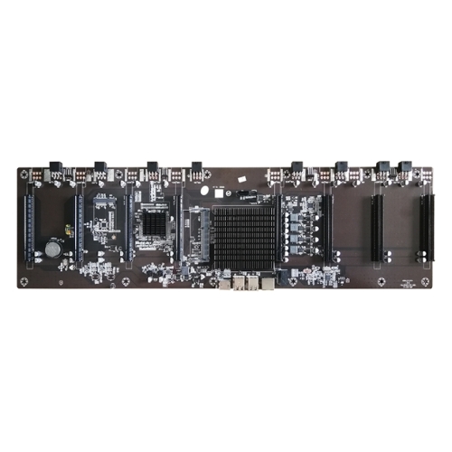 Материнская плата с процессором AFOX AFHM65-ETH8EX, Intel Celeron 847, Intel HM65, 1xDDR3L, 1xSATA, 1xmini-SATA, 8xPCIe 2.0 x16, 1xHDMI, 1x 100Mb LAN, 4xUSB 2.0, проприетарный
