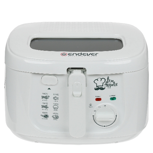 Фритюрница Endever Skyline FR-111 белый, 1800 Вт, 2.5 л, антипригарное покрытие