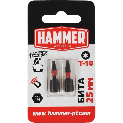 Бита Haммer Flex 203-179TORX-1025мм, 2шт.