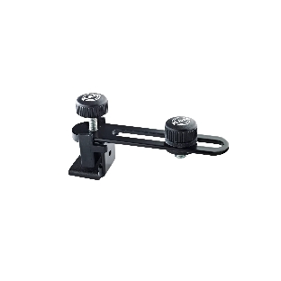 Держатель микрофона на обод барабана K&M 24035-300-55 регулируемый по вылету крепление микрофона, перемещение по направляющей до 70 мм