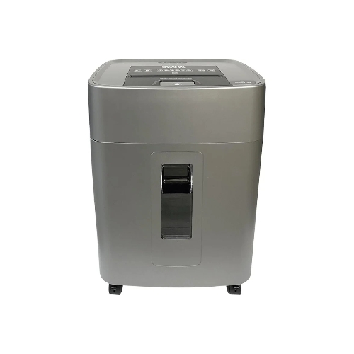 Шредер Office Kit SA375 серый/черный с автоподачей (секр.P-4) фрагменты 375лист. 42лтр. скрепки скобы пл.карты CD