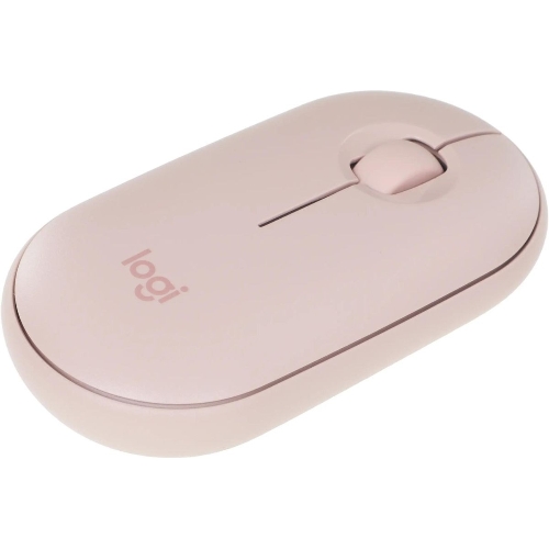 Мышь беспроводная Logitech Pebble M350 розовый, 1000 dpi, радиоканал, Bluetooth, USB, кнопки - 3