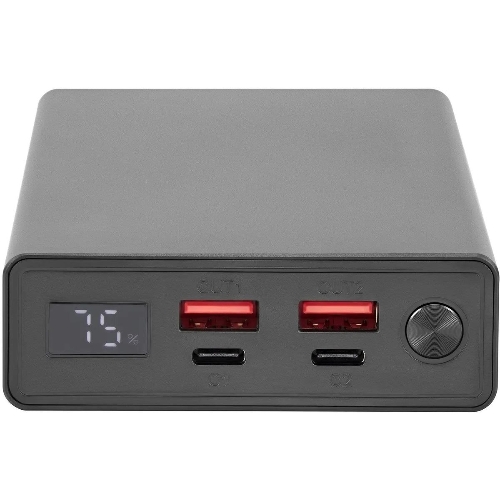 Портативный аккумулятор Digma DGPD100WA 20000mAh QC3.0/PD3.0 100W 5A 2xUSB-A/2xUSB-C черный