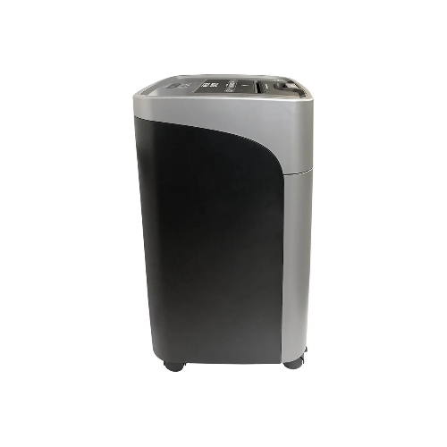 Шредер Office Kit SA375 серый/черный с автоподачей (секр.P-4) фрагменты 375лист. 42лтр. скрепки скобы пл.карты CD