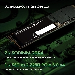 Моноблок Digma Pro Base 23.8" Full HD i3 12100 (3.3) 8Gb SSD 512Gb UHDG 730 CR Windows 11 Pro GbitEth WiFi BT 90W клавиатура мышь Cam черный 1920x1080
