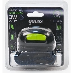 Фонарь налобный Gauss GFL402 3W 220lm Li-ion 1200mА·ч LED