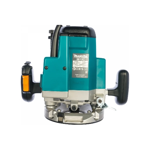 Фрезеры Makita 3612C Фрезер, 1850Вт,9000-23000об\м,ход-60мм,цанга-12мм,6кг,кор,пл пуск, эл тормоз, направл