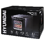 Сушка для фруктов и овощей Hyundai HYFD-P1203 12под. 500 Вт, черный