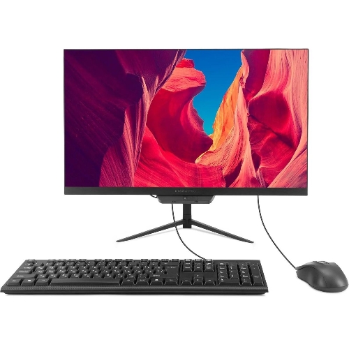 Моноблок Digma Pro Base 23.8" Full HD i3 12100 (3.3) 8Gb SSD 512Gb UHDG 730 CR Windows 11 Pro GbitEth WiFi BT 90W клавиатура мышь Cam черный 1920x1080