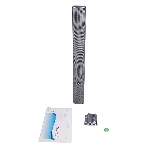 Звуковая колонна Intrend ITSPK-CL425PD-G активная 4x2,5", 60 Вт, вход DANTE, SPL 109dB, 106Hz18kHz, 120°х20° (HхV), вес 3.4 кг, угольный металлик, крепление в комплекте, (цена за 1шт., в упаковке 2 шт., продается парами)