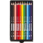 Карандаши цветные Deli EC00200 Color Emotion, трехгранный профиль, липа, 12 цветов, коробка с европодвесом (12шт)