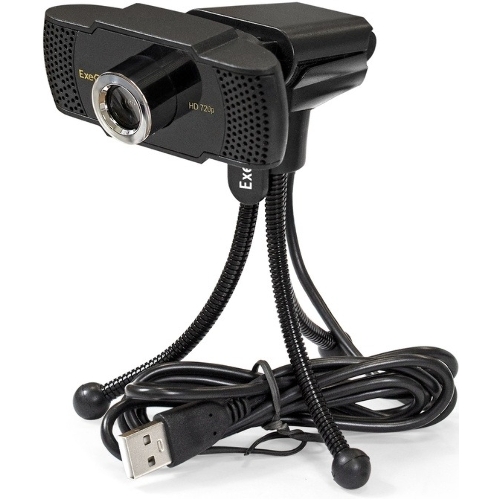 Веб-камера ExeGate BusinessPro C922 HD 1280x720, 30 кадр/с, USB Type-A, микрофон (шумоподавление), универсальное крепление, штатив в комплекте