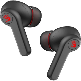 Наушники TWS A4Tech Bloody M30 черный/красный, внутриканальные, Bluetooth, до 22 ч
