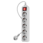 Сетевой фильтр PC Pet AP01006-3-GR 3 м, 5 розеток, серый