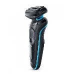 Электробритва Braun 51-M1000s черный/голубой