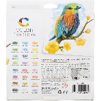 Карандаши цветные Deli EC00220 Color Emotion, трехгранный профиль, липа, 24 цвета, коробка с европодвесом (24шт)