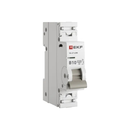 Выключатель автоматический EKF M634110B 1п B 10А 4.5кА ВА 47-63N PROxima