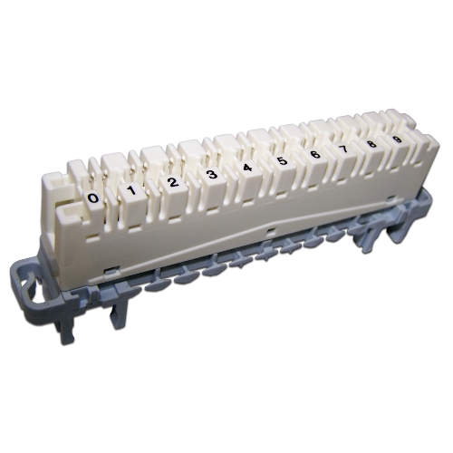 Плинт Lanmaster TWT-LSA10P-DIS-5E 10 пар LSA-PROFIL размык. ABS пластик