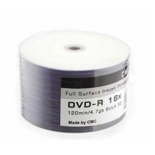 Диски CMC DVD-R 4,7 Gb 16x Bulk/50 Full Ink Print