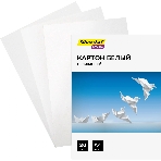 Картон белый Silwerhof мелованный 20л. A4 Create 240г/м2 обл.мел.картон ПЭТ 200x280мм