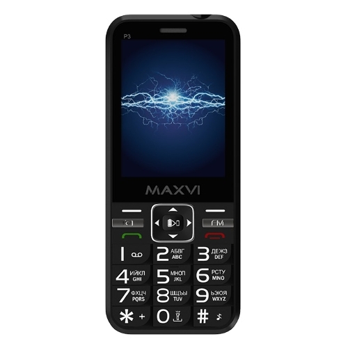 Мобильный телефон Maxvi P3 черный