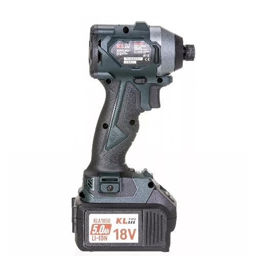 Профессиональный бесщеточный винтоверт аккумуляторный KLPRO KLDV18BH-50 (18В, Li-ion-2шт, 5.0Ач, 220Нм, 2 скорости, подсветка,З/У,в кейсе)
