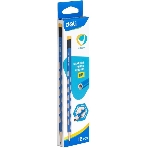 Карандаш чернографитный Deli EC016-HB U-Touch HB шестигранный синий (12шт) ластик